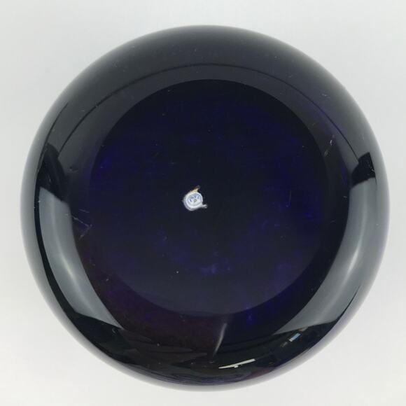 Perthshire 1991E Pink and White Rose Lampwork Flower Latticinio Dome Paperweight - Picture 3 of 13